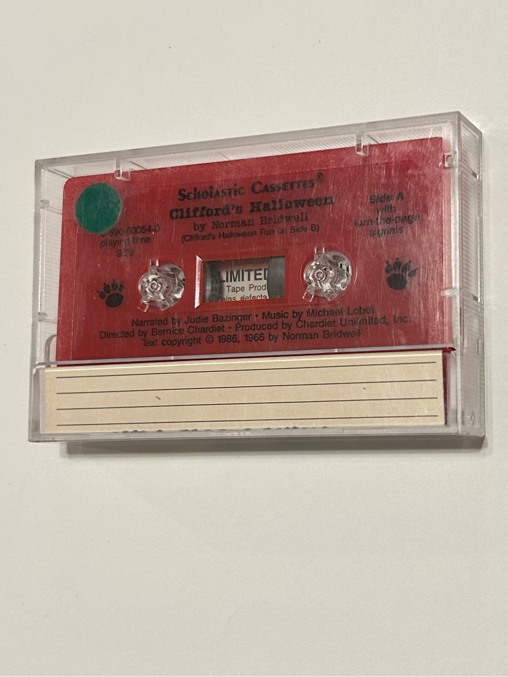 Scholastic Cassettes Clifford’s Halloween Fun